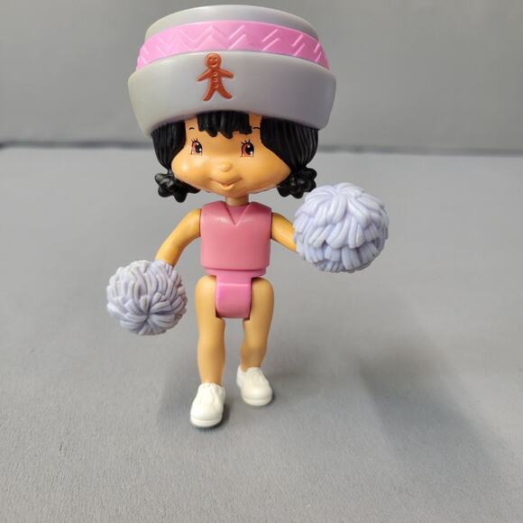 McDonald's Strawberry Ginger Snap Cheerleader Doll Poseable Toy 4" Tall - Picture 1 of 11